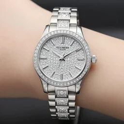 watch made of diamond