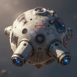 close up shot of a spheric sci fi probe, sharp focus, concept art, very detailed, very realistic, trending on artstation, in the style of star citizen, star wars, overwatch, beautiful, sci fi, cinematic shot, great composition, dynamic light, atmosphere, wojtek kapusta, jonathan ching, edgaras cernikas, scott robertson,