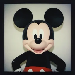a solo portrait of a non binary mickey mouse ektachrome photograph
