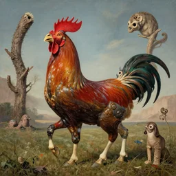 🇺🇲 🐎 🧙🏻♂ 🤯 surrealist maximalist in the style of alex grey