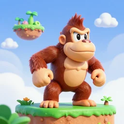 8 k digital 3 d render of donkey kong island, trending on artstation