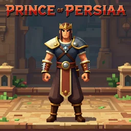 prince of persia, 3 d dos game