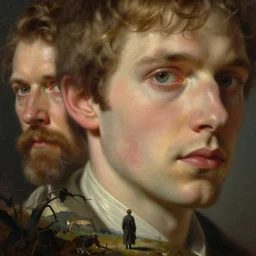 procedural human in the wild, long shot by martin johnson heade and jacek yerka, inspired by michael parkes, epic, huge scale, beautiful fine face features, intricate high details, sharp, ultradetailed