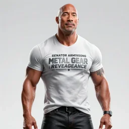 Dwayne Douglas Johnson as a Senator Armstrong from Metal Gear Rising: Revengeance, unreal engine 5, cinematic, smooth lighting, octane render