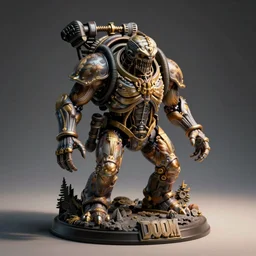 Doom Mancubus anatomical figurine