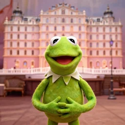 kermit the frog, from the grand budapest hotel ( 2 0 1 4 )