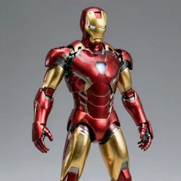 iron man action figure, 4k realistic photo
