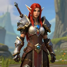 Mädchen Amick as Jaina Proudmoore, World of Warcraft, game graphics, screenshot, high quality, HD, HQ, 8K