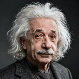slimy einstein portrait