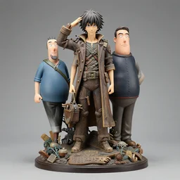 statue by matt groening and!!!!!! junji ito!!!!!! intricate, studio setting