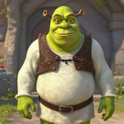 shrek, realistic
