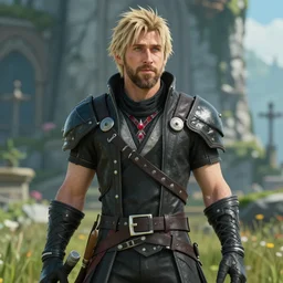 ryan gosling in final fantasy XIV, in-game screenshot