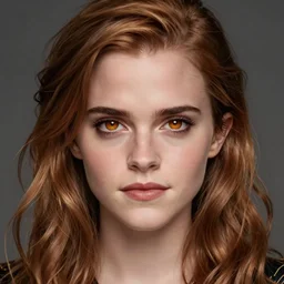 Emma Watson as a fantasy magic woman portrait, sci-fi, amber eyes, face, long hair, fantasy, intricate, elegant, highly detailed, digital painting, artstation, concept art, smooth, sharp focus, illustration, art by artgerm and greg rutkowski and alphonse mucha