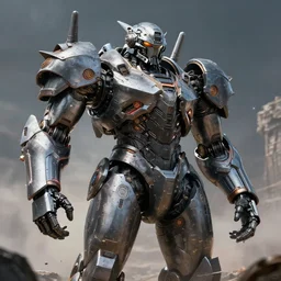 armored futuristic titanic