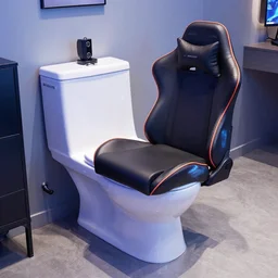 toilet with chair gaming design