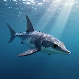 underwater view of a plesiosaurus, octane render, cinema 4 d, light rays, cinematic lighting, golden ratio, underwater photography, realistic, volumetric lighting, wildlife documentary, by greg rutkowski