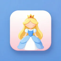 princess themed app icon