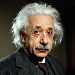 film portrait of einstein