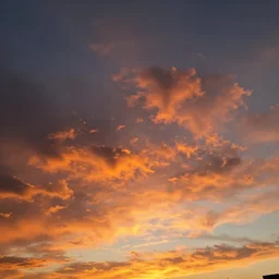 the sky is on fire
