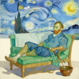 van gogh chilling in aruba