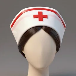 render of nurse hat realistic vintage 8 k glossy hd