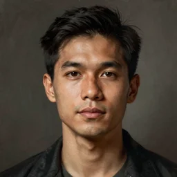 hyper realistic, portrait of filipino ( dwight shrute ), painted by greg rutkowski, wlop, loish,
