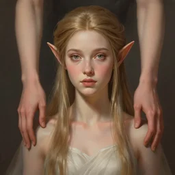 beautiful elven princess, accurate anatomy, only two hands, highly detailed, digital painting, artstation, concept art, smooth, sharp focus, illustration, Unreal Engine 5, 8K, art by Ross Tran and Michael Whelan and greg rutkowski and alphonse Mucha
