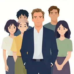 jeff goldblum, clean cel shaded vector art. shutterstock. behance hd by lois van baarle, artgerm, helen huang, by makoto shinkai and ilya kuvshinov, rossdraws, illustration,