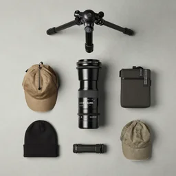Knolling of an effective survival kit for the zombie apocalypse | flat lay photography | neutral background | shot with a tripod | focal lenght 50.0mm | aperture f/11 | 1/30s shutter speed | ISO100