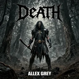 A death metal album cover by Alex Grey