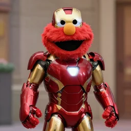 a still of elmo as iron man