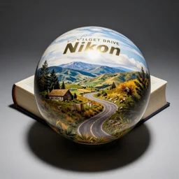 perfectly round book, spherical bible, nikon photo, product shot
