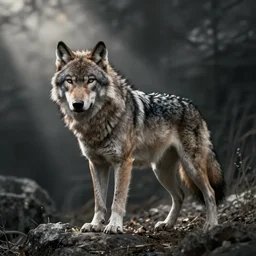 artwork inspired by jakub rozalski, werewolf