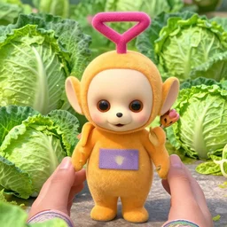 “Teletubby sun burning cabbages”