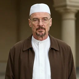 walter white as a muslim 4 k quality super realistic