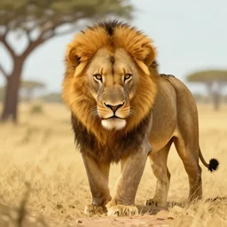 a depiction of 🦁