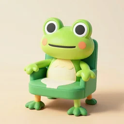 Froggy Chair from Animal crossing as a chair in real life.