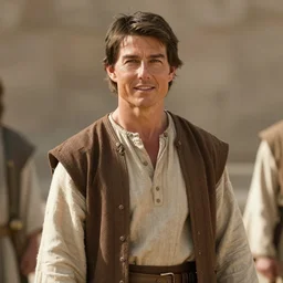 Tom Cruise in a Biblical epic, cinematic lighting