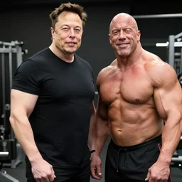 elon musk with ronnie coleman's physique