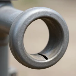 loop of the water pipe sharp with a gap insidefocus, highly detailed, artstation