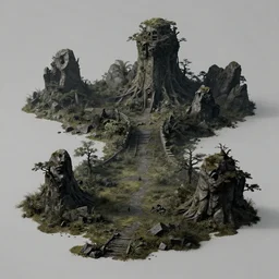 dark fantasy landscape, concept art, 3 d, 8 k