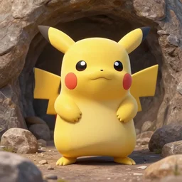 real life earth pokemon cute adorable chunky playful rocky happy cheeky mischievous ultra realistic underground