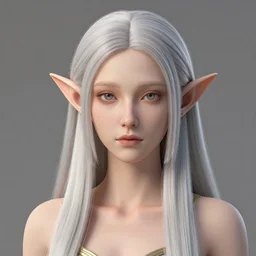 a beautiful and highly detailed digital portrait of a dignified elf with long blue windswept hair in a rose gold breastplate by artgerm and lu ji, centered, artsation contest winner, cgsociety, fantasy art, cryengine, concept art, photorealism, daz 3 d, sketchfab, zbrush, vray