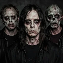 portrait of trent reznor with long hair as a zombie by lee jeffries and michael hussar, horror, grotesque, award winning, sony a 7 r, trending on artstation