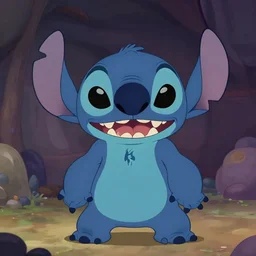creepy monster version of Stitch from Lilo & Stitch