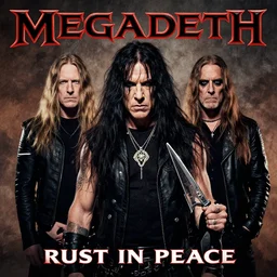 the cover of megadeth's album, rust in peace, by ed repka