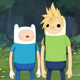 finn and jake from adventure time in final fantasy 7