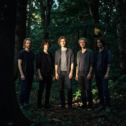a sunlit spot in the dark forest. andreas achenbach, artgerm, mikko lagerstedt, zack snyder, tokujin yoshioka