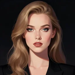 portrait of Anna Delvey, dramatic lighting, illustration by Greg rutkowski, yoji shinkawa, 4k, digital art, concept art, trending on artstation