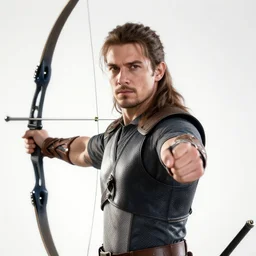 still photo of archer, highly detailed, photorealistic portrait, bright studio setting, dramatic lighting, crisp quality and light reflections, unreal engine 5 quality render